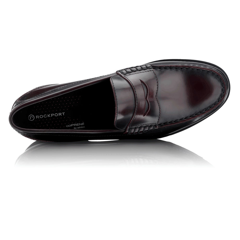 Rockport Singapore Mens Loafers - Shakespeare Circle Burgundy - SN1659803